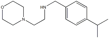 [2-(morpholin-4-yl)ethyl]({[4-(propan-2-yl)phenyl]methyl})amine Struktur