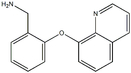 [2-(quinolin-8-yloxy)phenyl]methanamine Struktur