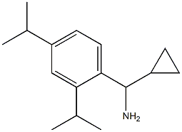 [2,4-bis(propan-2-yl)phenyl](cyclopropyl)methanamine Struktur