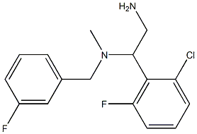 [2-amino-1-(2-chloro-6-fluorophenyl)ethyl][(3-fluorophenyl)methyl]methylamine Struktur