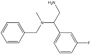 [2-amino-1-(3-fluorophenyl)ethyl](benzyl)methylamine Struktur