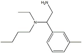 [2-amino-1-(3-methylphenyl)ethyl](butyl)ethylamine Struktur