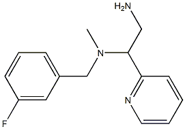 [2-amino-1-(pyridin-2-yl)ethyl][(3-fluorophenyl)methyl]methylamine Struktur