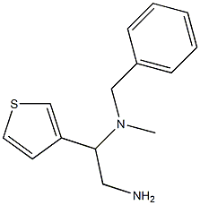 [2-amino-1-(thiophen-3-yl)ethyl](benzyl)methylamine Struktur