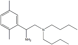 [2-amino-2-(2,5-dimethylphenyl)ethyl]dibutylamine Struktur