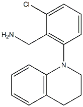 [2-chloro-6-(1,2,3,4-tetrahydroquinolin-1-yl)phenyl]methanamine Struktur