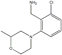 [2-chloro-6-(2-methylmorpholin-4-yl)phenyl]methanamine Struktur