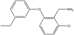 [2-chloro-6-(3-ethylphenoxy)phenyl]methanamine Struktur