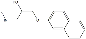 [2-hydroxy-3-(naphthalen-2-yloxy)propyl](methyl)amine Struktur