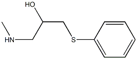 [2-hydroxy-3-(phenylsulfanyl)propyl](methyl)amine Struktur