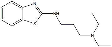 [3-(1,3-benzothiazol-2-ylamino)propyl]diethylamine Struktur