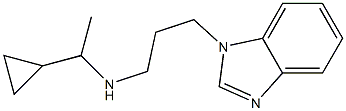 [3-(1H-1,3-benzodiazol-1-yl)propyl](1-cyclopropylethyl)amine Struktur