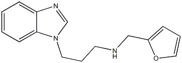 [3-(1H-1,3-benzodiazol-1-yl)propyl](furan-2-ylmethyl)amine Struktur