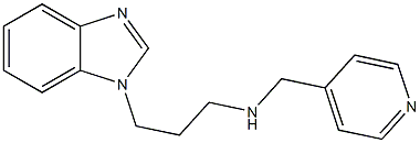 [3-(1H-1,3-benzodiazol-1-yl)propyl](pyridin-4-ylmethyl)amine Struktur