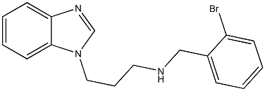 [3-(1H-1,3-benzodiazol-1-yl)propyl][(2-bromophenyl)methyl]amine Struktur