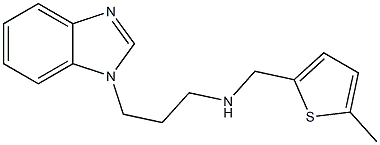 [3-(1H-1,3-benzodiazol-1-yl)propyl][(5-methylthiophen-2-yl)methyl]amine Struktur