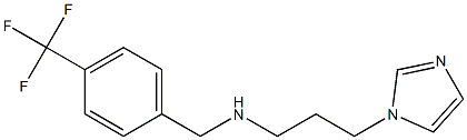 [3-(1H-imidazol-1-yl)propyl]({[4-(trifluoromethyl)phenyl]methyl})amine Struktur