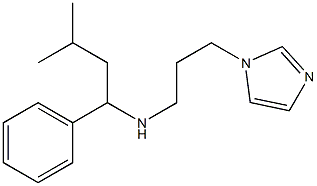 [3-(1H-imidazol-1-yl)propyl](3-methyl-1-phenylbutyl)amine Struktur