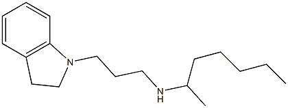 [3-(2,3-dihydro-1H-indol-1-yl)propyl](heptan-2-yl)amine Struktur