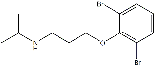 [3-(2,6-dibromophenoxy)propyl](propan-2-yl)amine Struktur