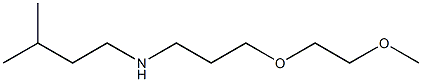 [3-(2-methoxyethoxy)propyl](3-methylbutyl)amine Struktur