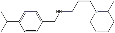 [3-(2-methylpiperidin-1-yl)propyl]({[4-(propan-2-yl)phenyl]methyl})amine Struktur