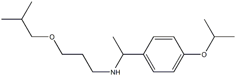 [3-(2-methylpropoxy)propyl]({1-[4-(propan-2-yloxy)phenyl]ethyl})amine Struktur