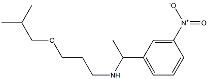 [3-(2-methylpropoxy)propyl][1-(3-nitrophenyl)ethyl]amine Struktur