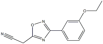 [3-(3-ethoxyphenyl)-1,2,4-oxadiazol-5-yl]acetonitrile Struktur