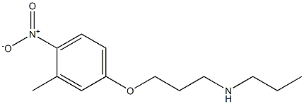 [3-(3-methyl-4-nitrophenoxy)propyl](propyl)amine Struktur