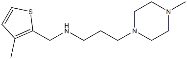 [3-(4-methylpiperazin-1-yl)propyl][(3-methylthiophen-2-yl)methyl]amine Struktur