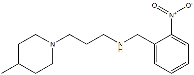 [3-(4-methylpiperidin-1-yl)propyl][(2-nitrophenyl)methyl]amine Struktur