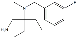 [3-(aminomethyl)pentan-3-yl][(3-fluorophenyl)methyl]methylamine Struktur