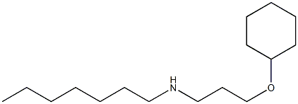 [3-(cyclohexyloxy)propyl](heptyl)amine Struktur