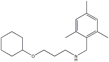 [3-(cyclohexyloxy)propyl][(2,4,6-trimethylphenyl)methyl]amine Struktur