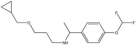 [3-(cyclopropylmethoxy)propyl]({1-[4-(difluoromethoxy)phenyl]ethyl})amine Struktur