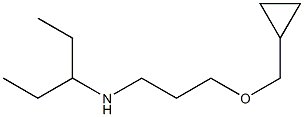 [3-(cyclopropylmethoxy)propyl](pentan-3-yl)amine Struktur