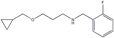 [3-(cyclopropylmethoxy)propyl][(2-fluorophenyl)methyl]amine Struktur