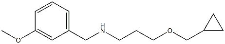 [3-(cyclopropylmethoxy)propyl][(3-methoxyphenyl)methyl]amine Struktur