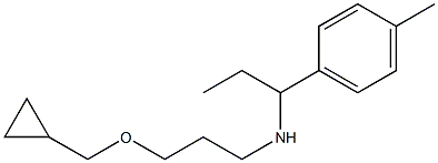 [3-(cyclopropylmethoxy)propyl][1-(4-methylphenyl)propyl]amine Struktur