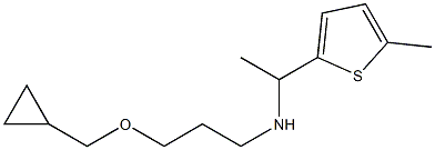 [3-(cyclopropylmethoxy)propyl][1-(5-methylthiophen-2-yl)ethyl]amine Struktur