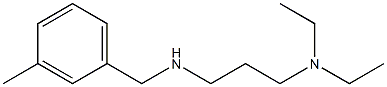 [3-(diethylamino)propyl][(3-methylphenyl)methyl]amine Struktur