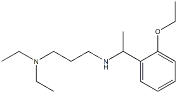 [3-(diethylamino)propyl][1-(2-ethoxyphenyl)ethyl]amine Struktur