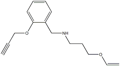 [3-(ethenyloxy)propyl]({[2-(prop-2-yn-1-yloxy)phenyl]methyl})amine Struktur