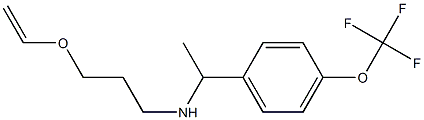 [3-(ethenyloxy)propyl]({1-[4-(trifluoromethoxy)phenyl]ethyl})amine Struktur