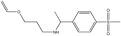 [3-(ethenyloxy)propyl][1-(4-methanesulfonylphenyl)ethyl]amine Struktur