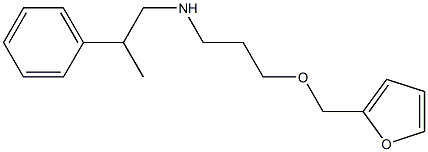 [3-(furan-2-ylmethoxy)propyl](2-phenylpropyl)amine Struktur