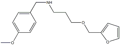 [3-(furan-2-ylmethoxy)propyl][(4-methoxyphenyl)methyl]amine Struktur