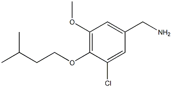 [3-chloro-5-methoxy-4-(3-methylbutoxy)phenyl]methanamine Struktur