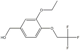 [3-ethoxy-4-(2,2,2-trifluoroethoxy)phenyl]methanol Struktur